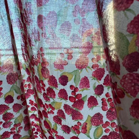 J Crew Smocked Maxi Dress In Raspberry Print Small Red - Picture 10 of 13
